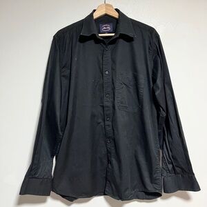 Allen Solly Black Button-Down | Crisp Classic | Size 40 (M/L)